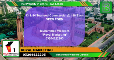 Commercial Plot for Sale in Bahria Town, Lahore - (BP-68920)