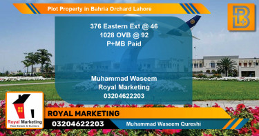 Residential Plot for Sale in Bahria Orchard, Lahore - (BP-68998)