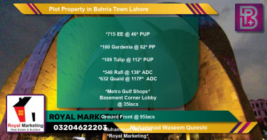 Residential Plot for Sale in Bahria Town, Lahore - (BP-69000)