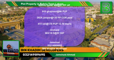 Residential Plot for Sale in Bahria Town, Lahore - (BP-69006)