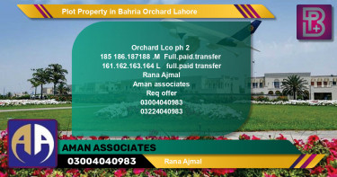Residential Plot for Sale in Bahria Orchard, Lahore - (BP-69023)
