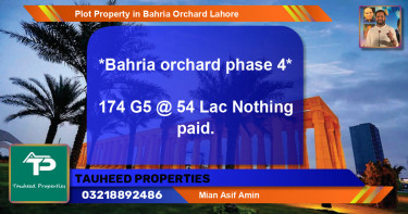 Residential Plot for Sale in Bahria Orchard, Lahore - (BP-69029)
