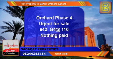 Residential Plot for Sale in Bahria Orchard, Lahore - (BP-69039)
