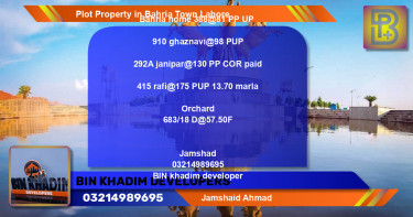 Residential Plot for Sale in Bahria Town, Lahore - (BP-69073)