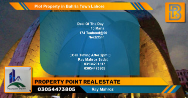 Residential Plot for Sale in Bahria Town, Lahore - (BP-69127)
