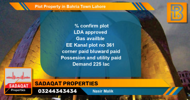Residential Plot for Sale in Bahria Town, Lahore - (BP-69142)