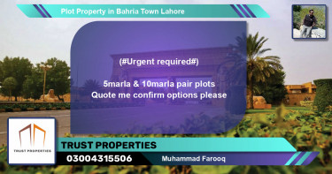 Residential Plot for Sale in Bahria Town, Lahore - (BP-69164)