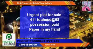 Residential Plot for Sale in Bahria Town, Lahore - (BP-69167)