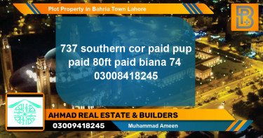 Residential Plot for Sale in Bahria Town, Lahore - (BP-69170)
