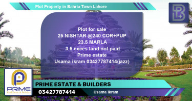 Residential Plot for Sale in Bahria Town, Lahore - (BP-69183)
