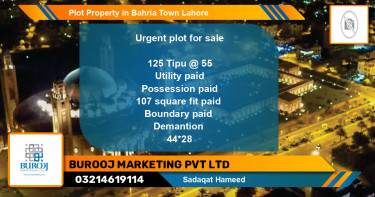 Residential Plot for Sale in Bahria Town, Lahore - (BP-69193)