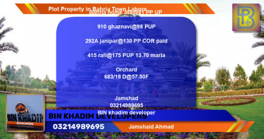 Residential Plot for Sale in Bahria Town, Lahore - (BP-69202)