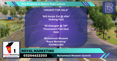 Residential Plot for Sale in Bahria Town, Lahore - (BP-69224)