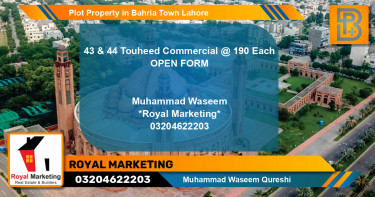 Commercial Plot for Sale in Bahria Town, Lahore - (BP-69244)