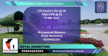 Residential Plot for Sale in Bahria Orchard, Lahore - (BP-69247)