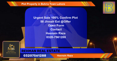 Residential Plot for Sale in Bahria Town, Lahore - (BP-69283)