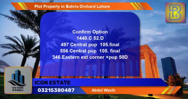 Residential Plot for Sale in Bahria Orchard, Lahore - (BP-69297)