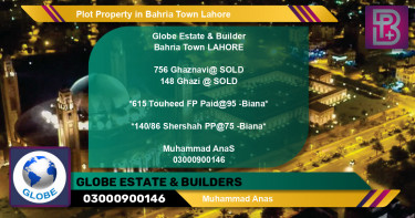 Residential Plot for Sale in Bahria Town, Lahore - (BP-69303)