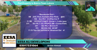Residential Plot for Sale in Bahria Town, Lahore - (BP-69310)
