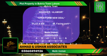 Residential Plot for Sale in Bahria Town, Lahore - (BP-69313)