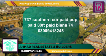 Residential Plot for Sale in Bahria Town, Lahore - (BP-69342)