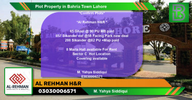 Residential Plot for Sale in Bahria Town, Lahore - (BP-69345)