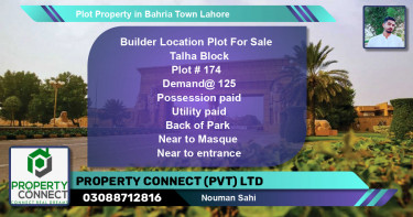Residential Plot for Sale in Bahria Town, Lahore - (BP-69372)