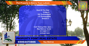 Residential Plot for Sale in Bahria Town, Lahore - (BP-69473)