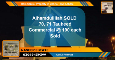 Commercial Property for Sale in Bahria Town, Lahore - (BP-69485)