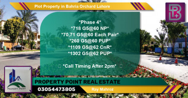 Residential Plot for Sale in Bahria Orchard, Lahore - (BP-69521)