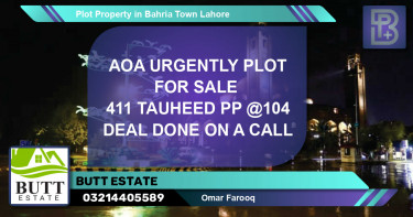 Residential Plot for Sale in Bahria Town, Lahore - (BP-69542)