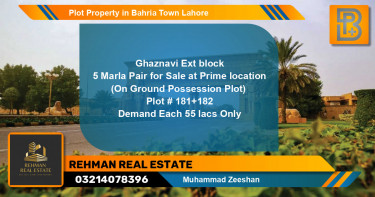 Residential Plot for Sale in Bahria Town, Lahore - (BP-69569)