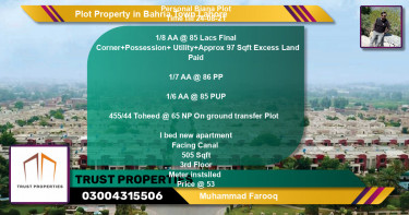 Residential Plot for Sale in Bahria Town, Lahore - (BP-69590)