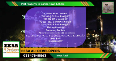 Residential Plot for Sale in Bahria Town, Lahore - (BP-69592)