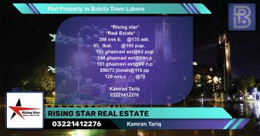 Residential Plot for Sale in Bahria Town, Lahore - (BP-69602)