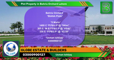 Residential Plot for Sale in Bahria Orchard, Lahore - (BP-69615)