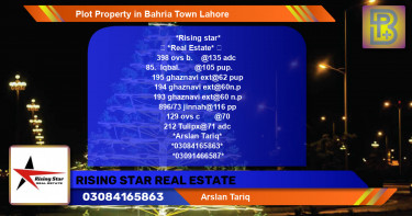 Residential Plot for Sale in Bahria Town, Lahore - (BP-69638)