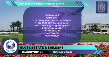 Residential Plot for Sale in Bahria Orchard, Lahore - (BP-69641)
