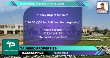 Residential Plot for Sale in Bahria Orchard, Lahore - (BP-69668)