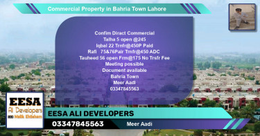 Commercial Property for Sale in Bahria Town, Lahore - (BP-69675)