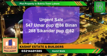 Residential Plot for Sale in Bahria Town, Lahore - (BP-69679)