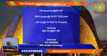 Residential Plot for Sale in Bahria Town, Lahore - (BP-69685)