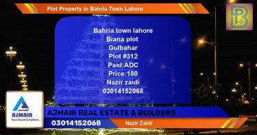 Residential Plot for Sale in Bahria Town, Lahore - (BP-69722)