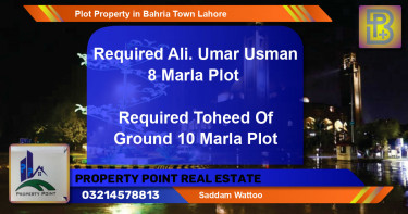 Residential Plot for Sale in Bahria Town, Lahore - (BP-69752)