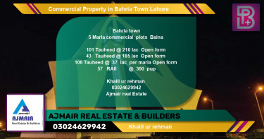 Commercial Property for Sale in Bahria Town, Lahore - (BP-69770)