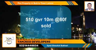 Residential Plot for Sale in Bahria Town, Lahore - (BP-69771)