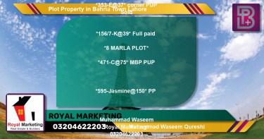 Residential Plot for Sale in Bahria Town, Lahore - (BP-69781)