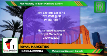 Residential Plot for Sale in Bahria Orchard, Lahore - (BP-69826)