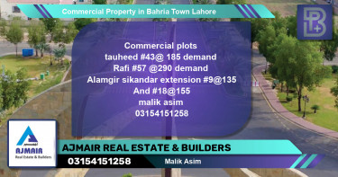 Commercial Property for Sale in Bahria Town, Lahore - (BP-69831)