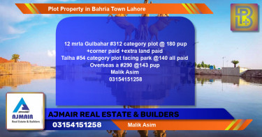 Residential Plot for Sale in Bahria Town, Lahore - (BP-69835)